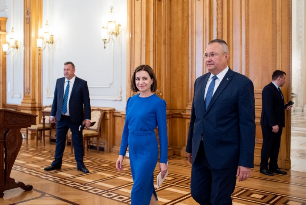 Maia Sandu în discuție cu Președintele Senatului, Nicolae Ciucă: „Am mulțumit pentru ajutorul constant și necondiționat din partea României”
